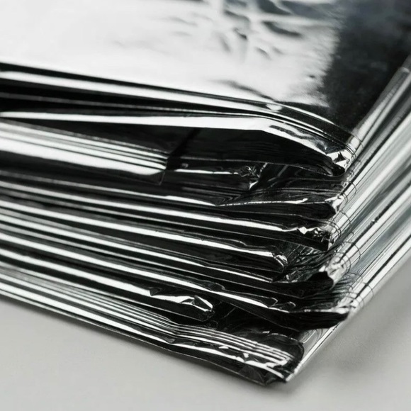 Mylar Survival Blanket Insulating Thermal Space Blanket Poncho Emergency 5 Pack - Picture 8 of 9